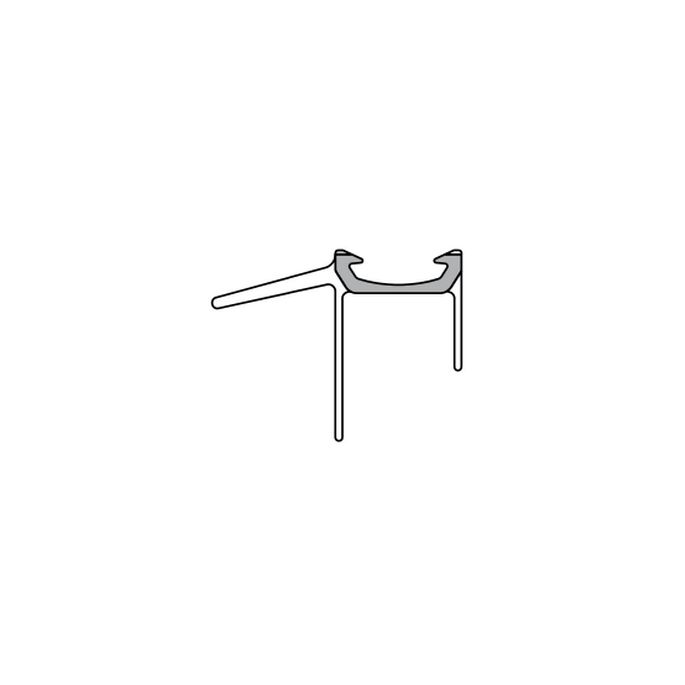 Duka GUMT858 afdichtprofiel 100cm transparant, 6mm