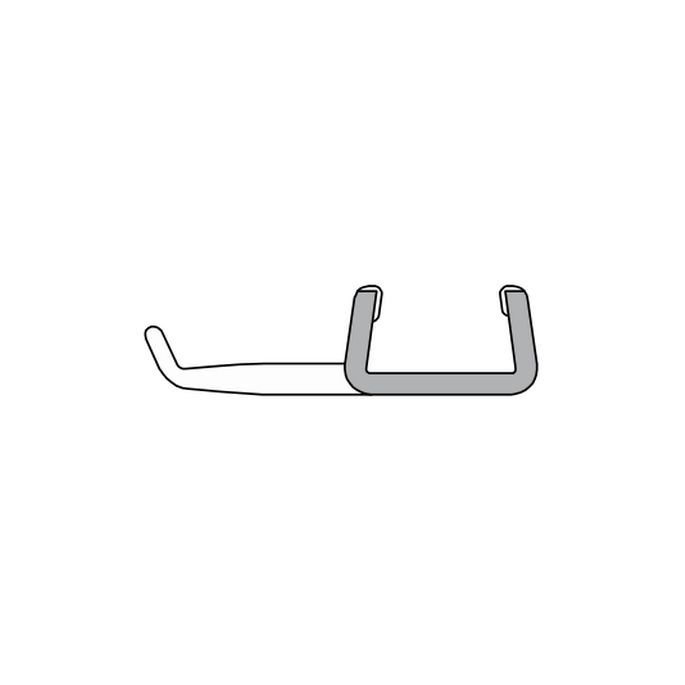 Duka Q029F afdichtprofiel 200cm transparant - voor vastdeel
