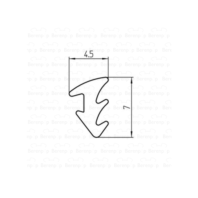 Duscholux 250300.00.000.9999 siliconensnoer per m1