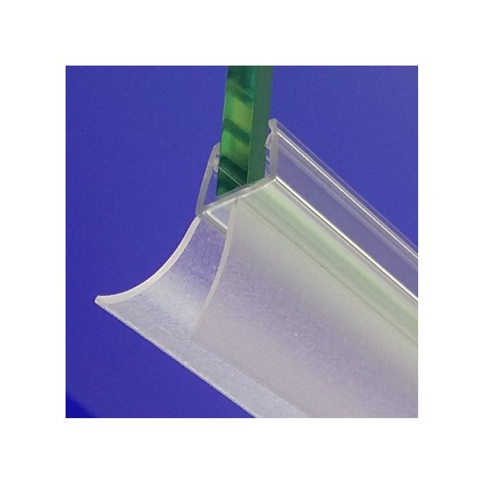 Exa-Lent Universal DS271008 helder doucheprofiel 2 lange flapjes 100cm - 8mm