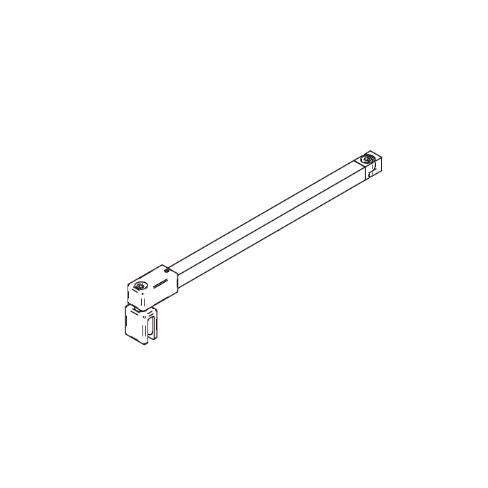 HSK Atelier E78340 stabilisatiesteun 120 cm chroom *niet meer leverbaar*