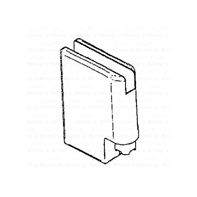 HSK Kienle E87312-4R scharnierdeel glashouder beneden rechts, RVS-look *niet meer leverbaar*