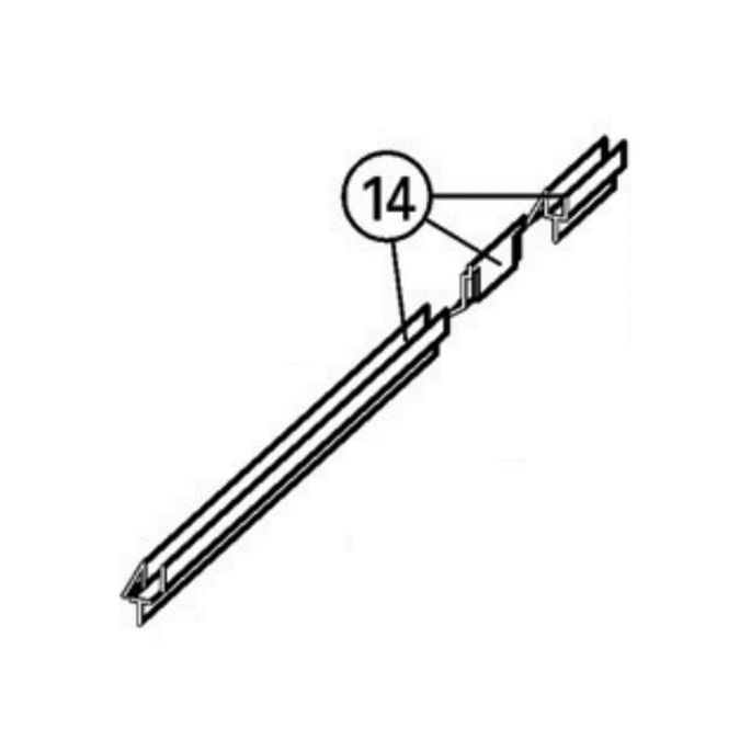 Huppe 1002, 054278 afvoerprofiel rechts