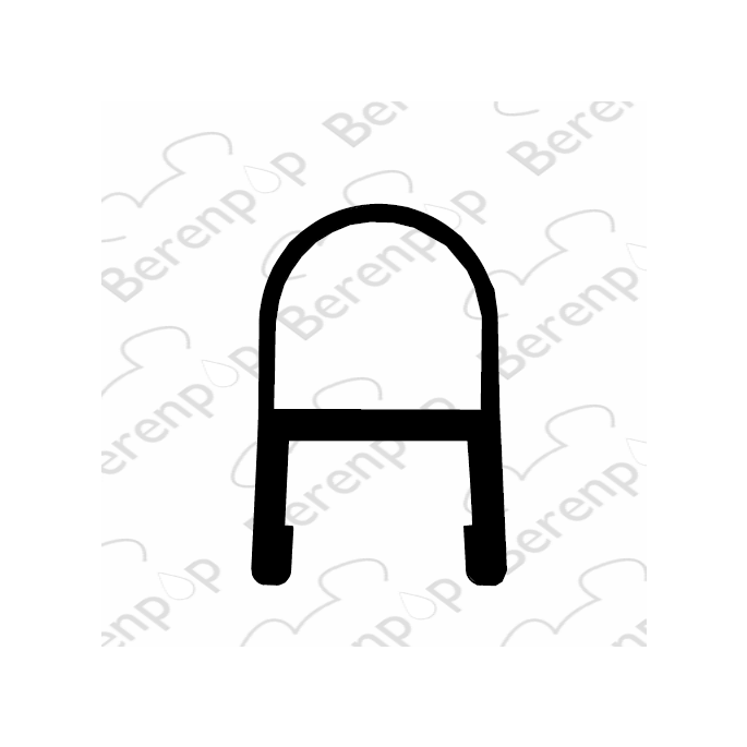 Inda Praia 1000 RBGV134277 dichtprofiel voor draaideur met vast element voor nis, 195cm