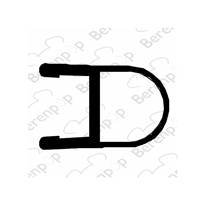 Inda Sim 6000 RBGV13449900 middendichting 150cm voor badwand 2-delig *niet meer leverbaar*