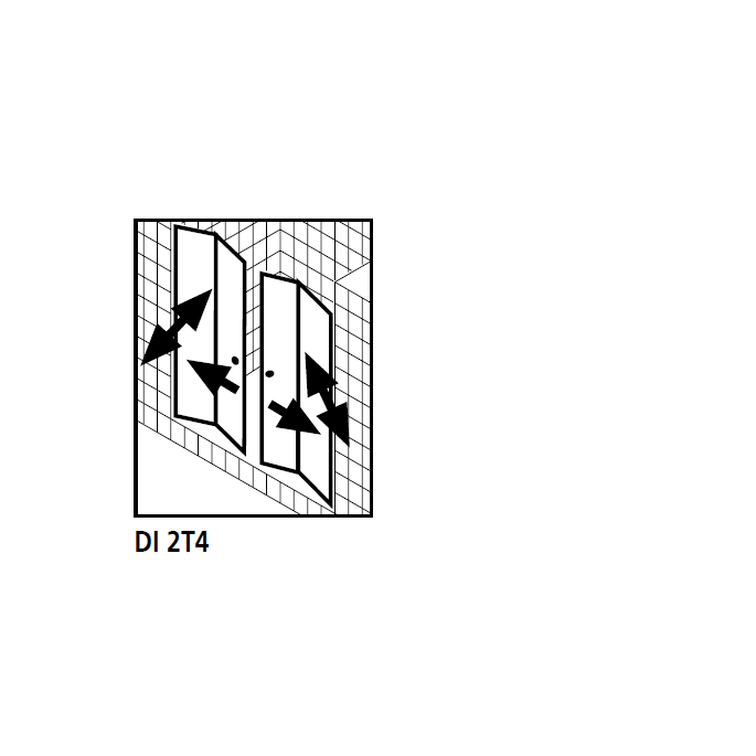Kermi 2534109 set spatwaterdichtingen 4 x 98,5cm - 6mm