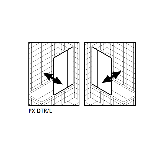 Kermi 2534046 spatwaterdichting 1 x 98,5cm - 8mm