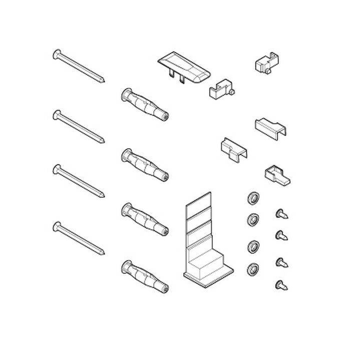 Novellini R01BI22PF1-K montageset chroom