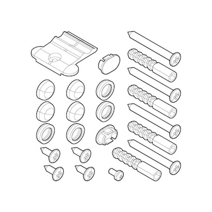 Novellini R01BJS01-68 montageset grijs RAL 7046
