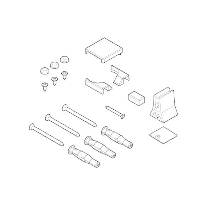 Novellini R01BN1BSV1-D montageset wit 030/ chroom