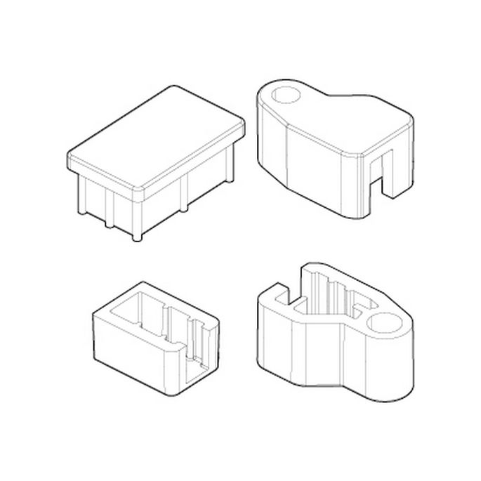 Novellini R01GIHA37-K set kapjes chroom