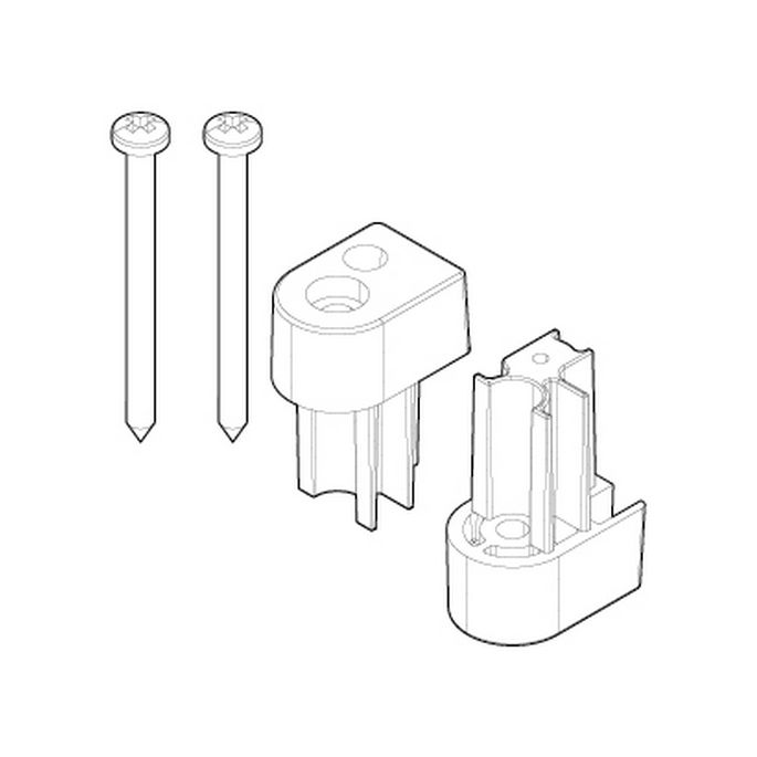Novellini R04ABJS01-K set eindkapjes chroom