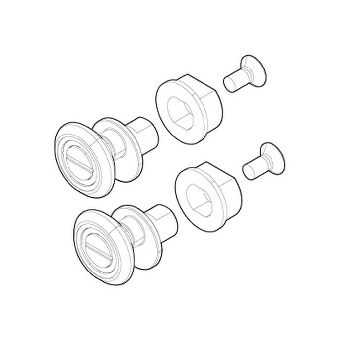 Novellini R07BJ3PHAI1-K set wieltjes chroom
