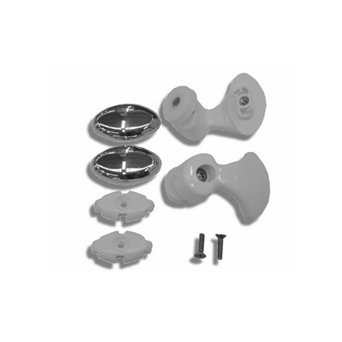 Novellini R07LUR1-D set wieltjes wit 030/ chroom