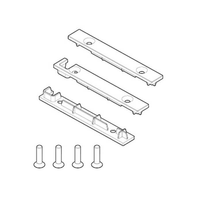 Novellini R804KUFRMO-H eindkapjes muursteun frame zwart
