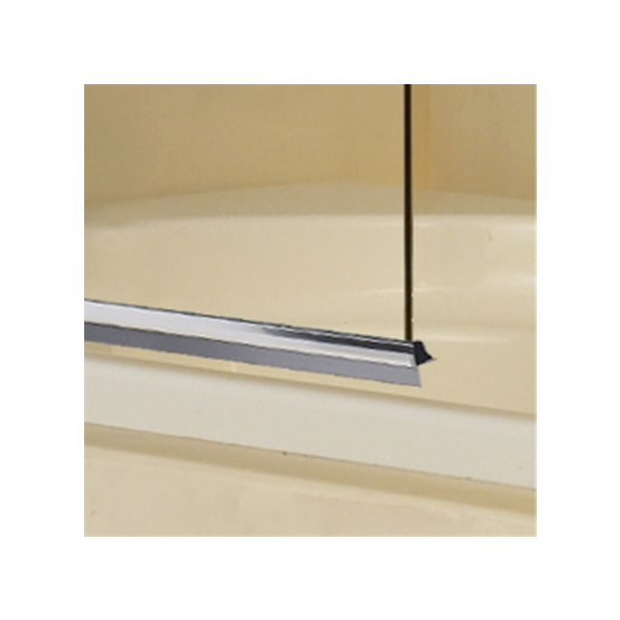 PDPlan Labyrinth inschuifrubber transparant 100cm