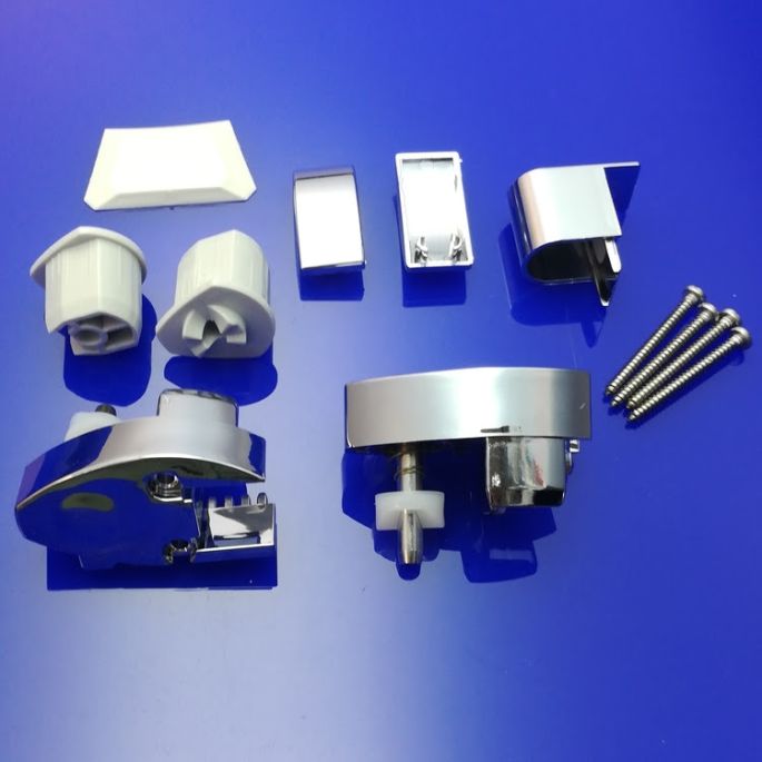 Provex Vario 1232SA28F+ scharnierset zilver/chroom