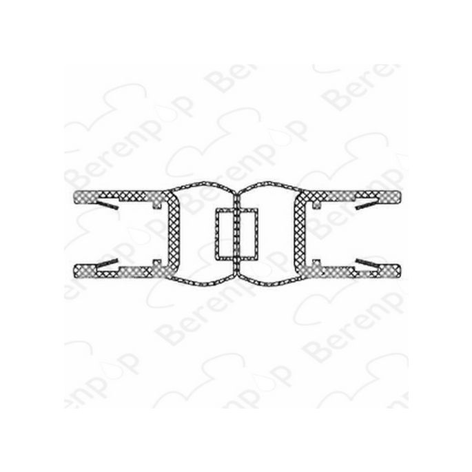 Riho 062020002 magneetstrippenset recht (2 stuks), 200cm, 8mm