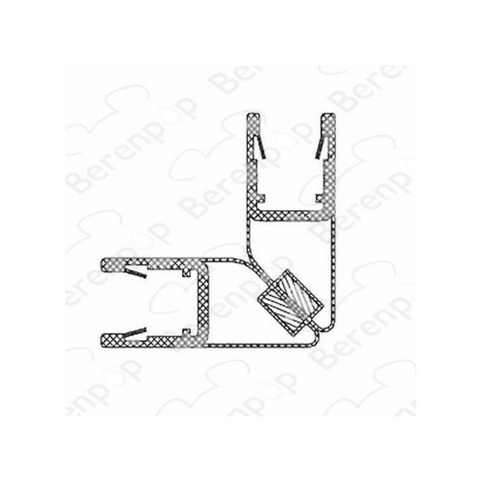 Riho 562020028 magneetstrip 45 graden (2 stuks), 200cm, 8mm