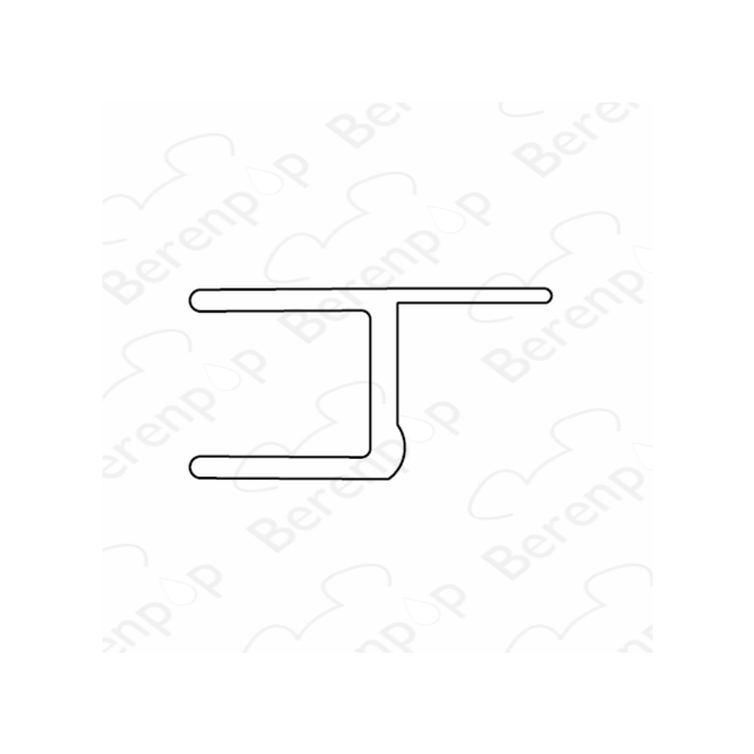 San4U Sealday SD094 h-profiel 180 graden, 200cm, 8mm *niet meer leverbaar*