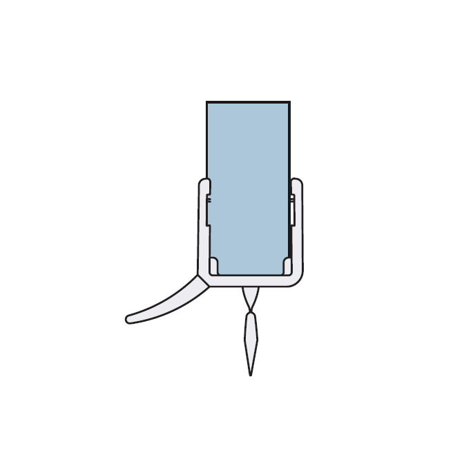 San4U Sealday SD236 afdichtprofiel voor onderkant douchedeur, 200cm, 10mm