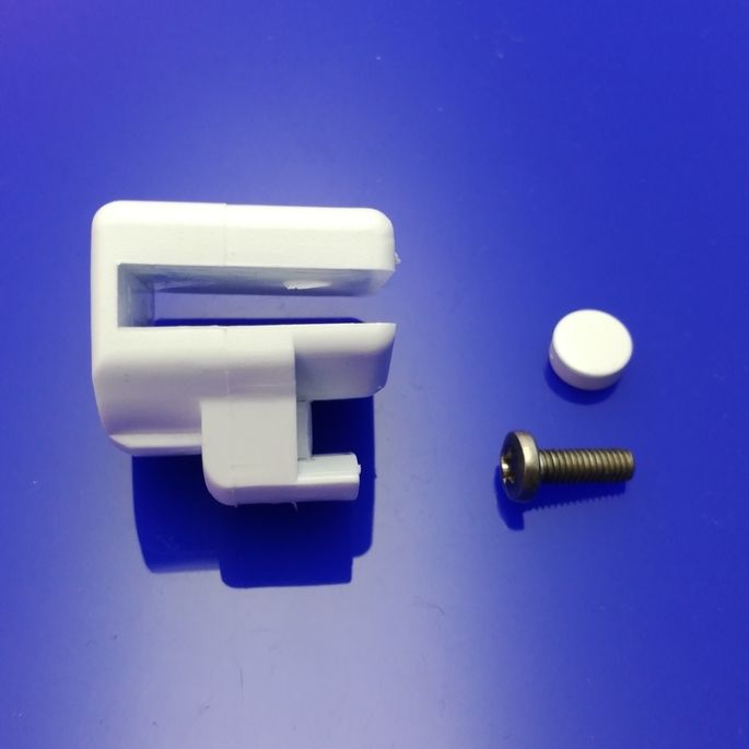 Sealskin Duka 1500 geleider tbv kwartronde schuifdeuren, wit *niet meer leverbaar*