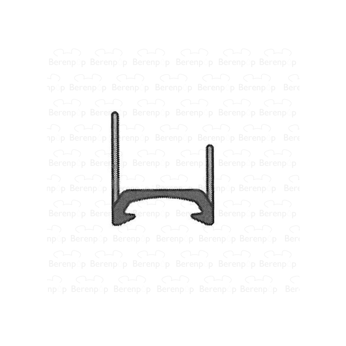 Sealskin Duka 2100 C444 afdichtprofiel 180 graden 200cm transparant