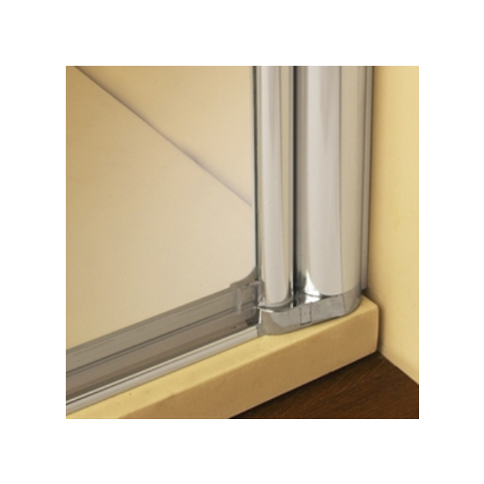 PDPlan Cristal C906 set lekstrippen 61.3cm inclusief 4 hoekjes voor kwartronde douche 90x90cm