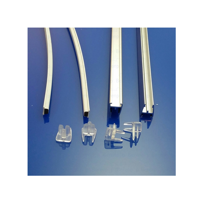 Koralle Vision-A S8L43323 aluminium magneetstrips (excl. kunststof strips) voor kwartrond of vijfhoek *niet meer leverbaar*