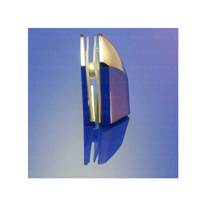 PDPlan Labyrinth glasbevestiging rechts beneden, chroom *niet meer leverbaar*