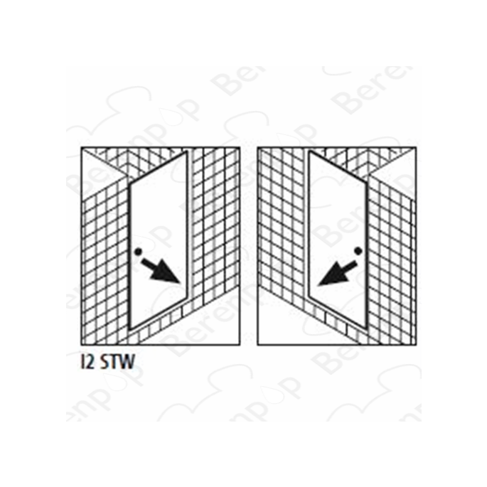 Kermi Ibiza EDI2STW0426910K (2534044) spatwaterdichting 100cm