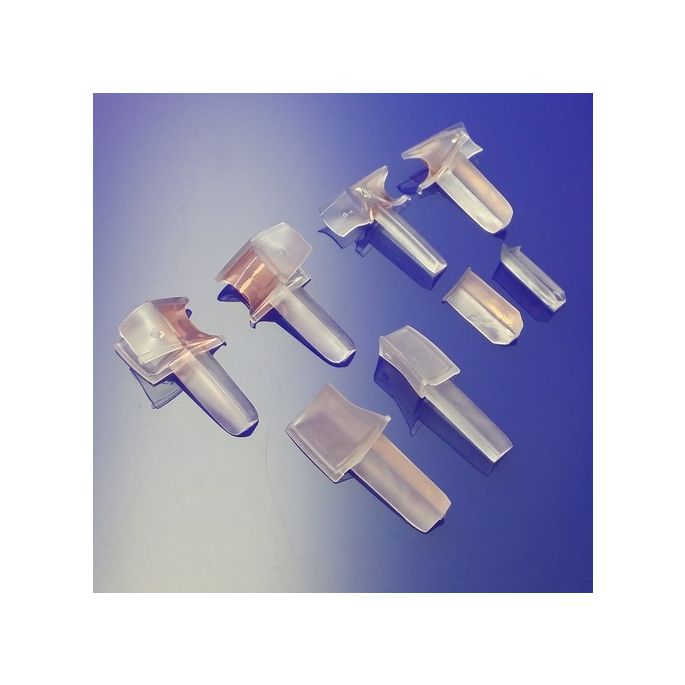 San4U ProfileDay DS121008 - SW1008 kwartrond helder doucheprofiel 3 flapjes 100cm - 8mm