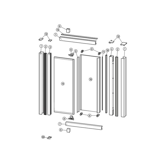 Huppe Alpha - Classics, 024008 set wieltjes *niet meer leverbaar*
