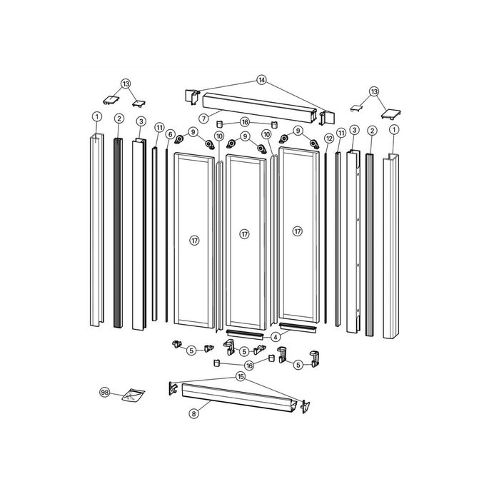 Huppe Alpha - Classics (2), 024013 set afdekkapjes