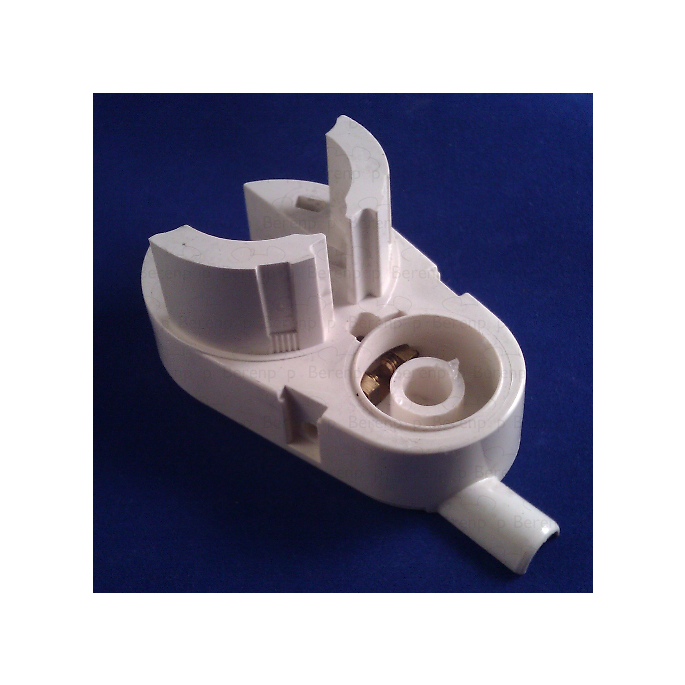 PDPlan Cristal scharniervoet (zonder tubobus) links, wit *niet meer leverbaar*