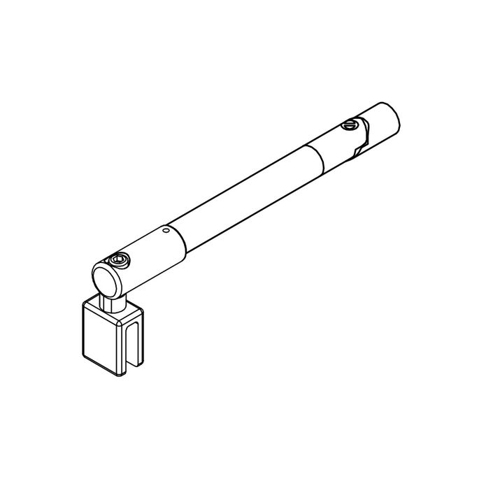 HSK E100320-20-90 stabilisatiesteun 200cm RVS look
