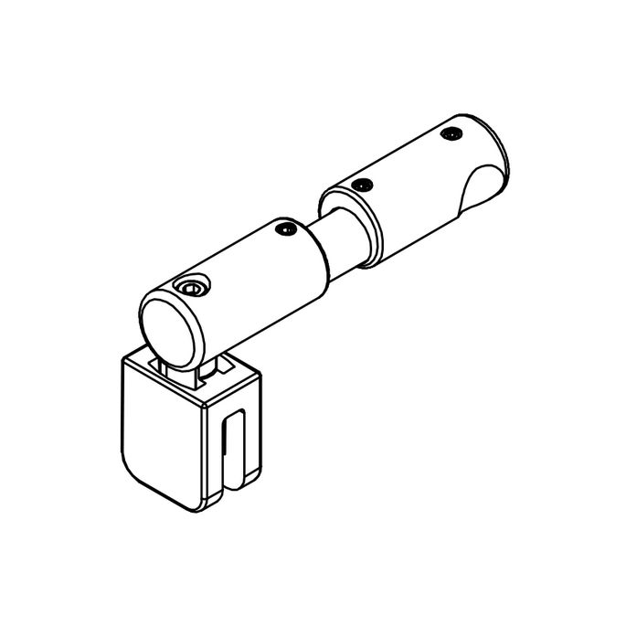 HSK E100322-5-68 kruis stabilisatiesteun 547mm mat zwart
