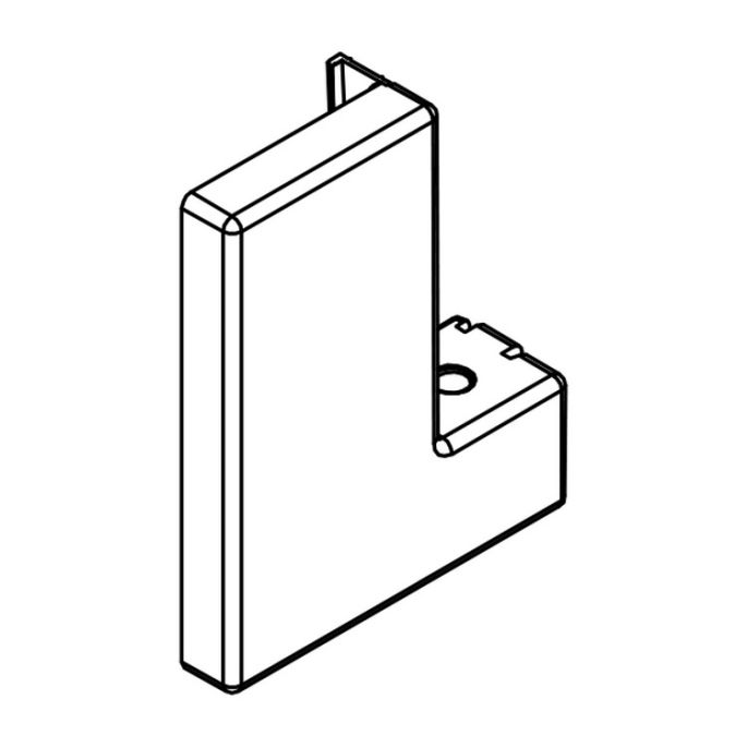 HSK K2 - K2P E88312-OR-41 glashouder boven rechts, chroom