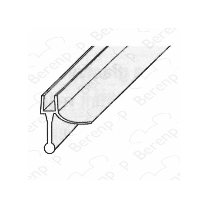 Villeroy en Boch Subway PGR60450470009 gebogen afwaterprofiel, 200cm, 6mm