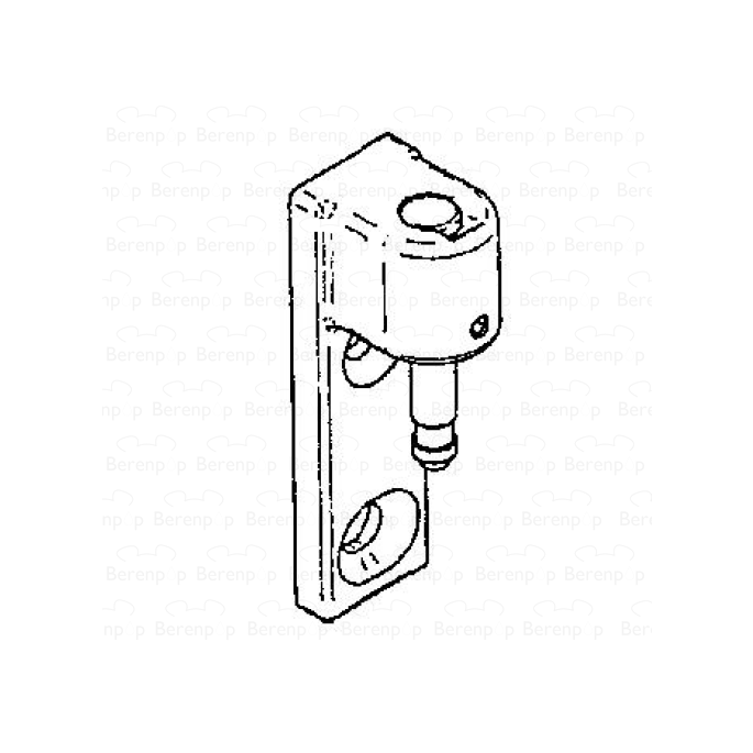HSK Kienle E87310-1 scharnierdeel wandhouder boven, chroom *niet meer leverbaar*