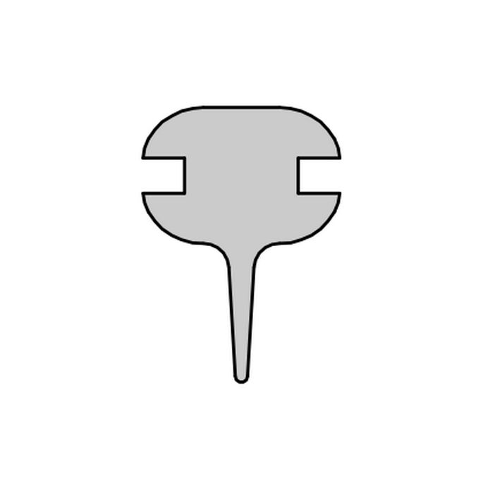 HSK E100076-2 horizontaal afdichtingsprofiel 160cm, wit