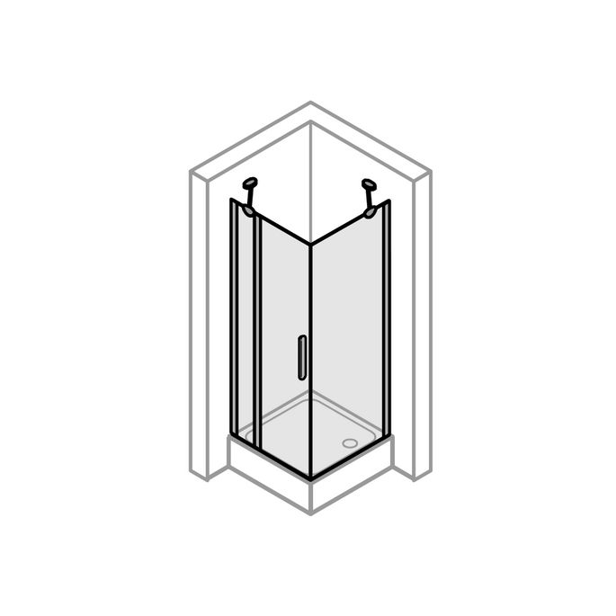 Huppe Design elegance - Design pure, 027902 stabilisatiebeugel 1200mm