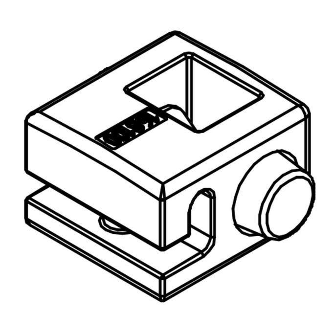 HSK E57225-2 demper chroom (set van 2)