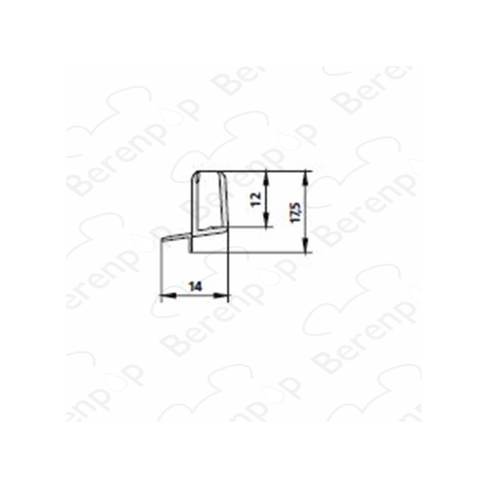 Kermi Ibiza EDI2PTD0426905K (2534045) set spatwaterdichtingen 2 x 55cm