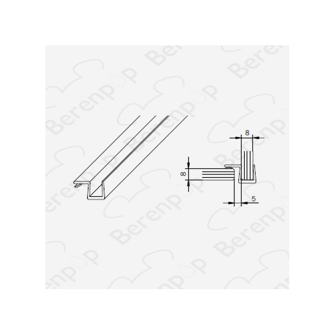 San4U Sealday SD029 aanslagprofiel 90 graden, 200cm, 8mm
