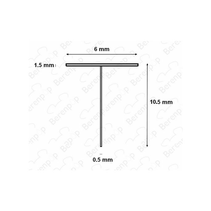 HSK E100067-105-20 inschuifrubber voor doucheprofiel 200cm lengte - 10,5mm hoog