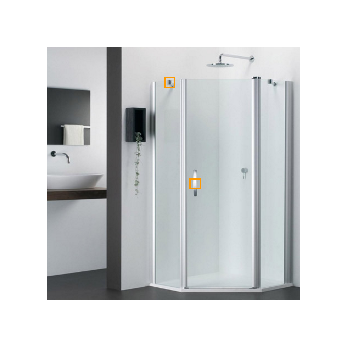 Provex 1200SA00F+ afwateringsstrip 92cm, 15mm hoog, transparant, voor glasdikte 6mm