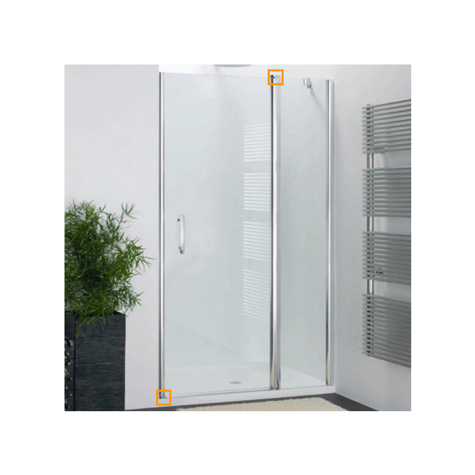 Provex Vario 1232SA28F scharnierset zilver/chroom (zonder liftsysteem)