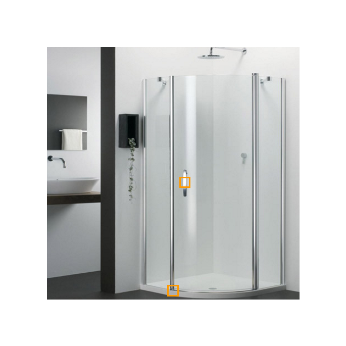 Provex 1200SA00F afwateringsstrip 90cm, 4mm hoog, transparant, voor glasdikte 6mm *niet meer leverbaar*