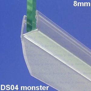 Exa-Lent Universal monsterstukje doucherubber type DS04 - 2cm lengte en geschikt voor glasdikte 8mm - 1 flap